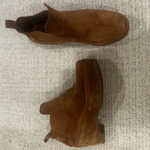 Pedro Garcia Fang Wedge Bootie in camel - Picture 5 of 7